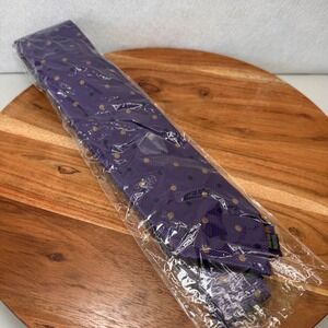 NWT Imani Uomo Neckwear Polka‎ Dot Silk Tie Classic Business Purple Gold Navy
